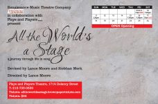 Back Postcard All The World's A Stage revised and final
